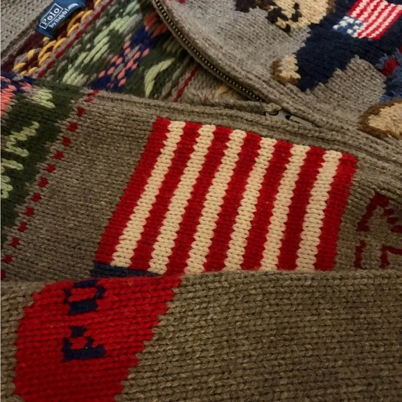 Polo Bear Wool Zip Cardigan - Picture 8 of 9